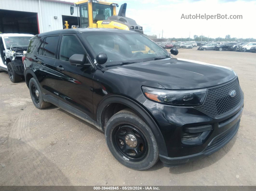 2021 Ford Police Interceptor Utility   Black vin: 1FM5K8ABXMGA64859