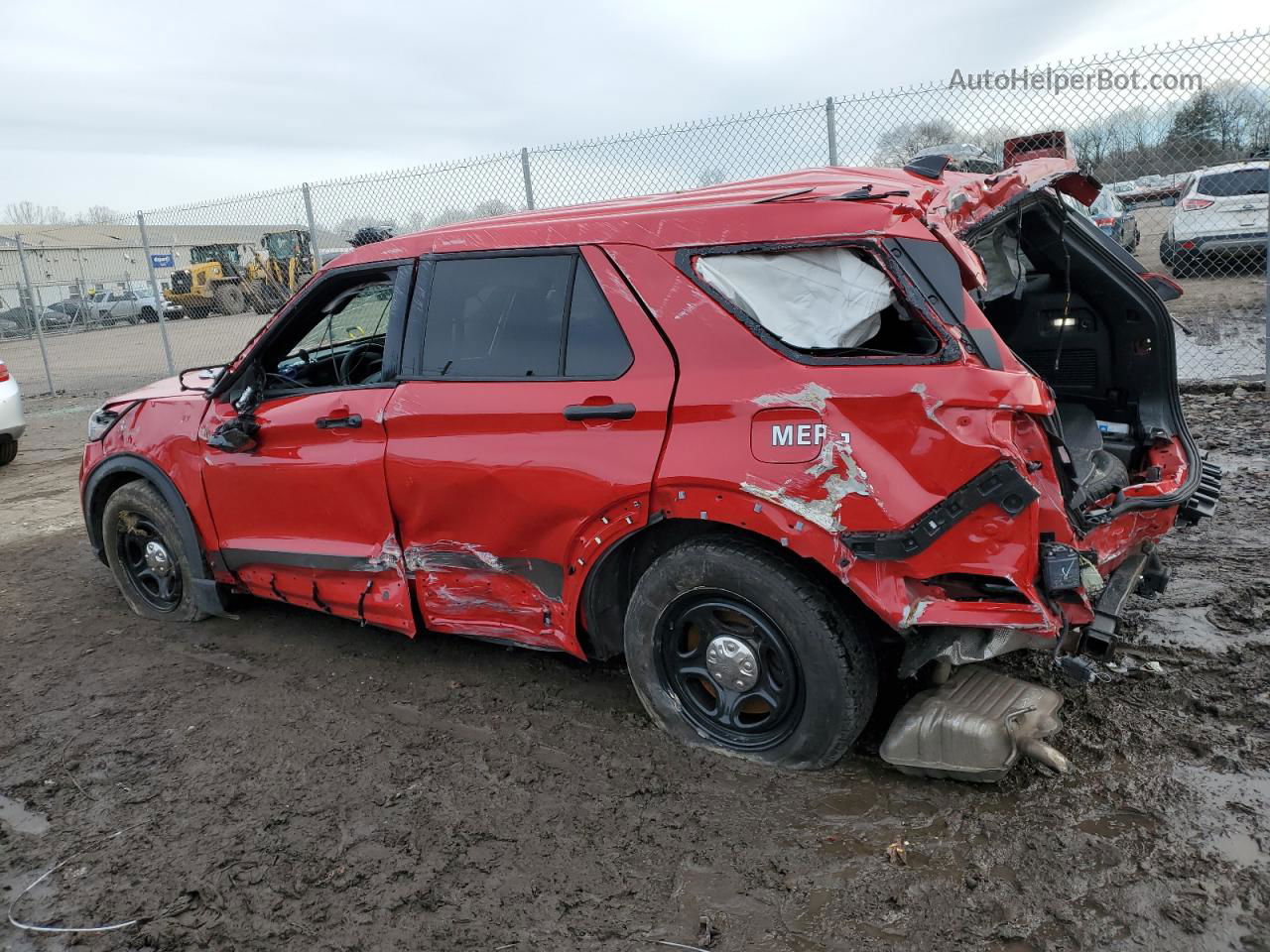 2020 Ford Explorer Police Interceptor Red vin: 1FM5K8AC2LGC15541