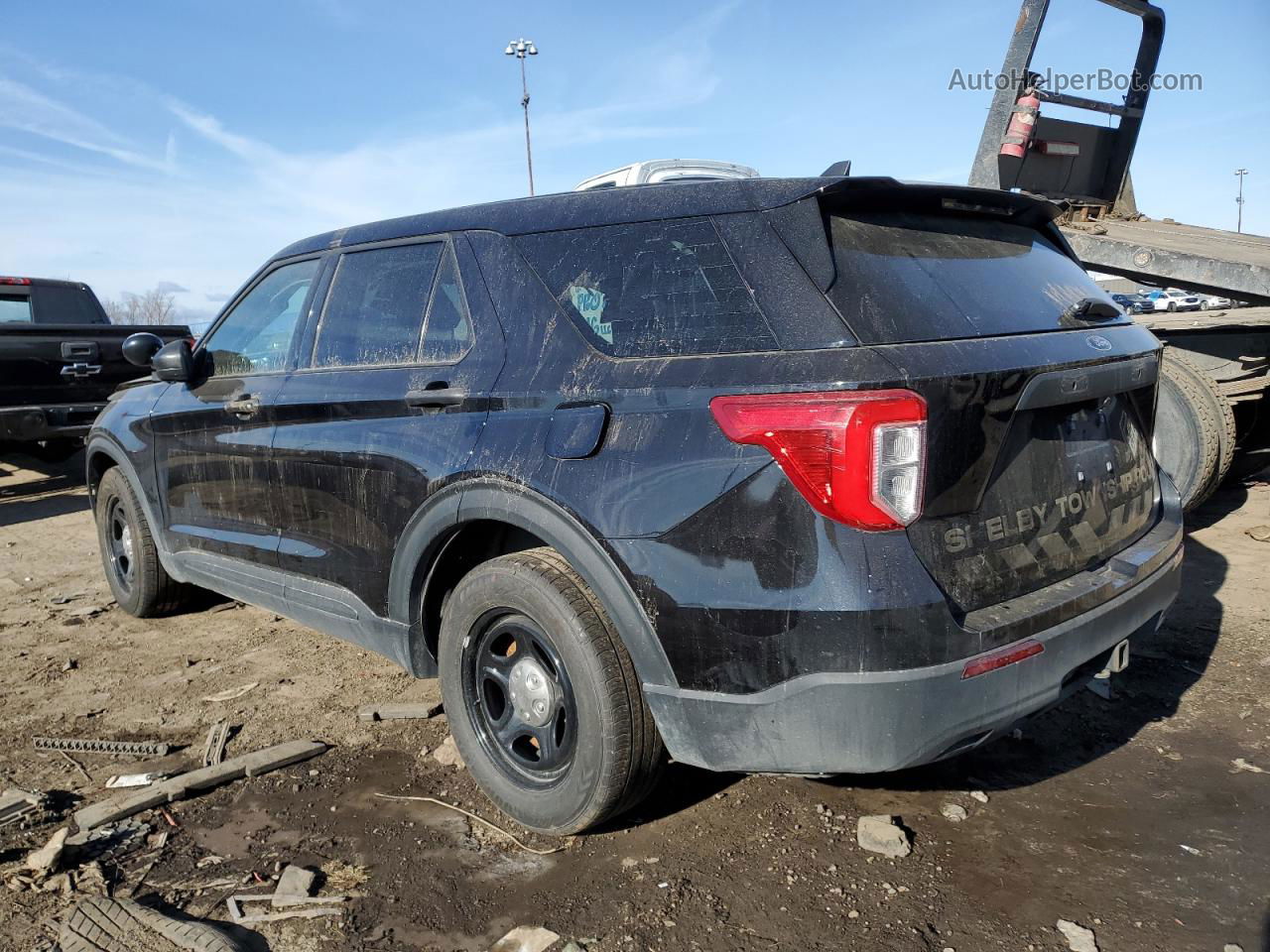 2021 Ford Explorer Police Interceptor Black vin: 1FM5K8AC6MNA15758