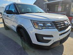 2017 Ford Explorer Police Interceptor White vin: 1FM5K8AR0HGB54377