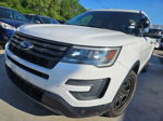 2017 Ford Explorer Police Interceptor White vin: 1FM5K8AR0HGB54377