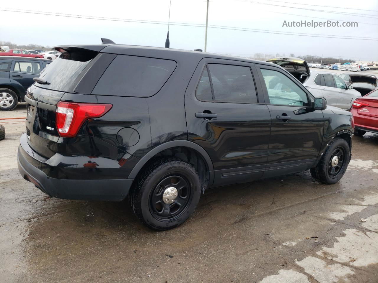 2017 Ford Explorer Police Interceptor Black vin: 1FM5K8AR0HGD66874