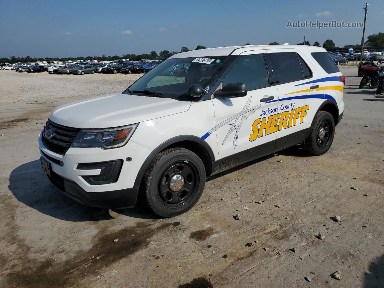 2017 Ford Explorer Police Interceptor White vin: 1FM5K8AR0HGE00800