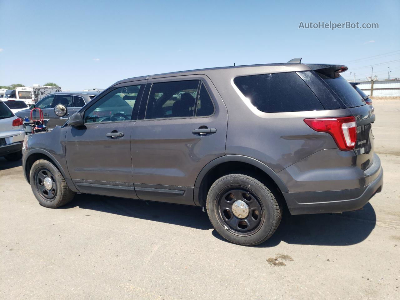 2018 Ford Explorer Police Interceptor Charcoal vin: 1FM5K8AR0JGC56512