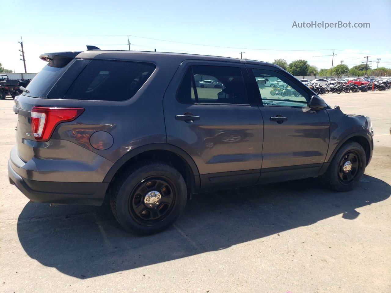 2018 Ford Explorer Police Interceptor Charcoal vin: 1FM5K8AR0JGC56512