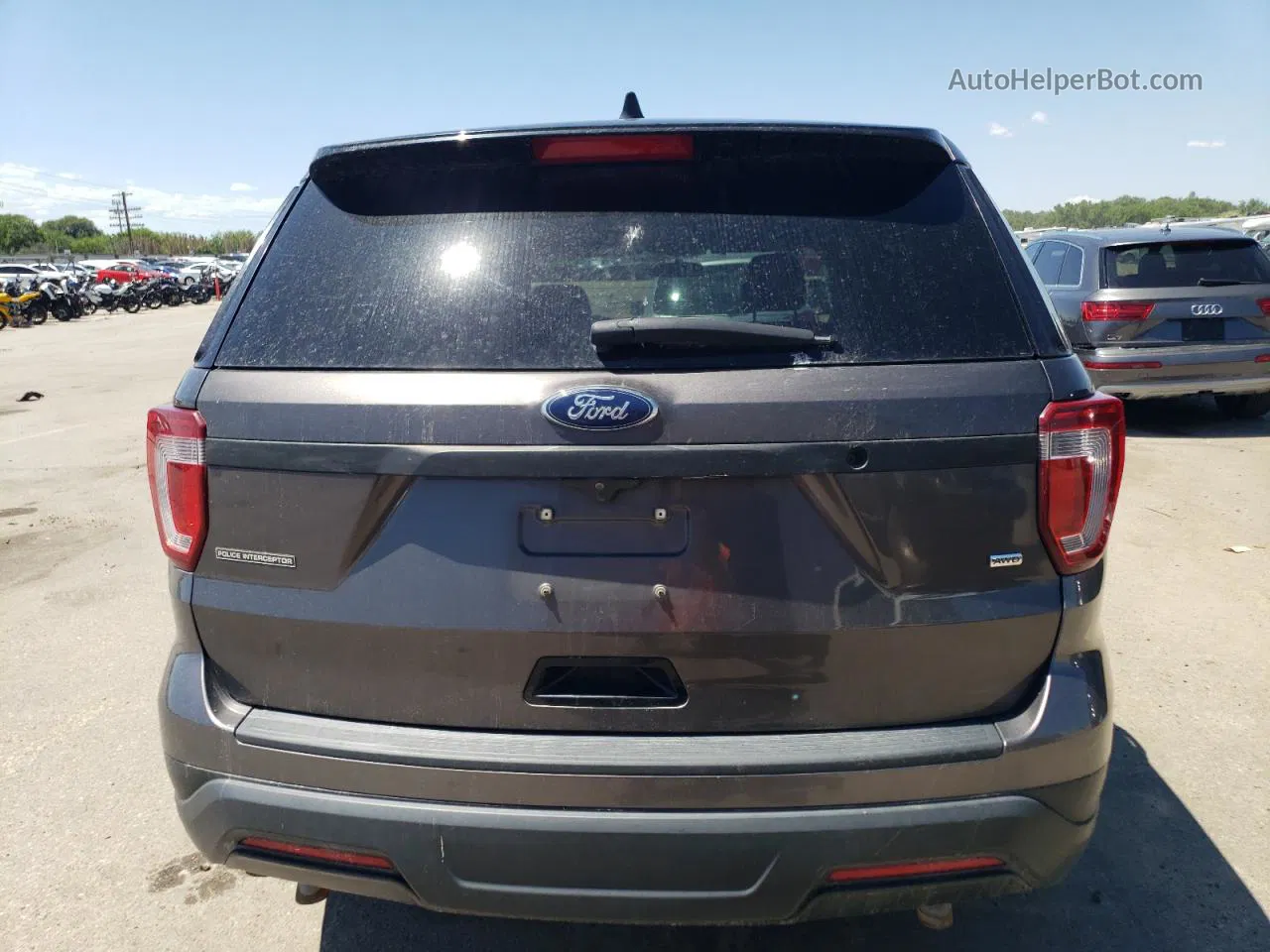 2018 Ford Explorer Police Interceptor Charcoal vin: 1FM5K8AR0JGC56512