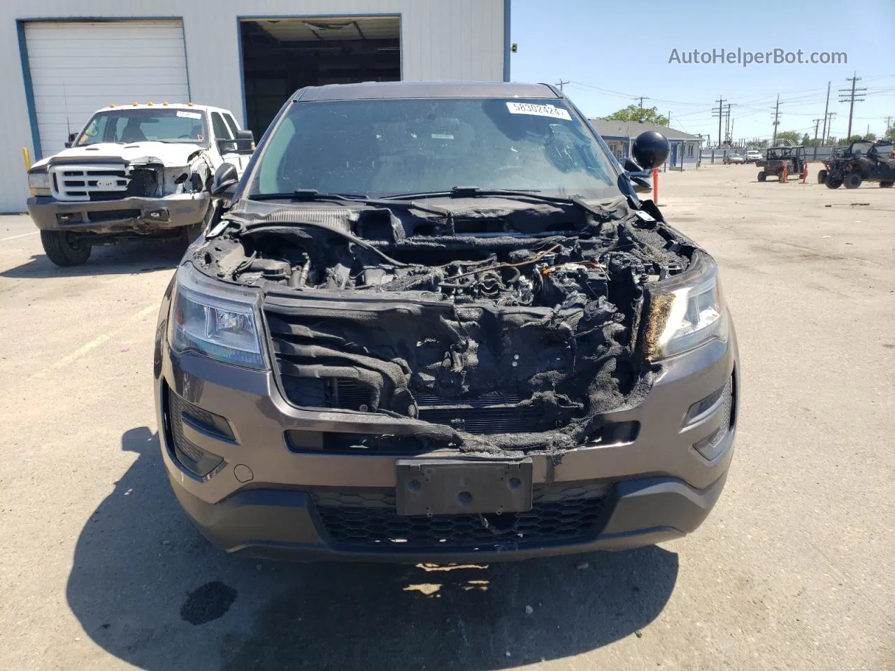 2018 Ford Explorer Police Interceptor Charcoal vin: 1FM5K8AR0JGC56512