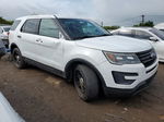 2018 Ford Explorer Police Interceptor White vin: 1FM5K8AR1JGB19224