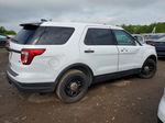 2018 Ford Explorer Police Interceptor White vin: 1FM5K8AR1JGB19224