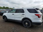 2018 Ford Explorer Police Interceptor White vin: 1FM5K8AR1JGB19224