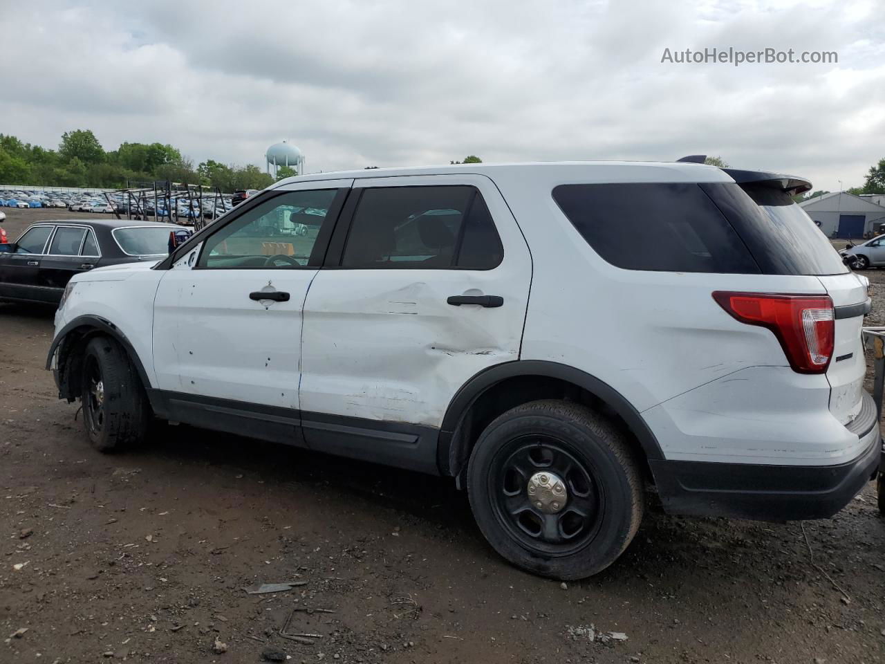 2018 Ford Explorer Police Interceptor White vin: 1FM5K8AR1JGB19224