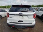 2018 Ford Explorer Police Interceptor White vin: 1FM5K8AR1JGB19224