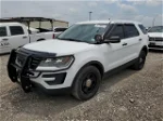 2017 Ford Explorer Police Interceptor White vin: 1FM5K8AR2HGC57316