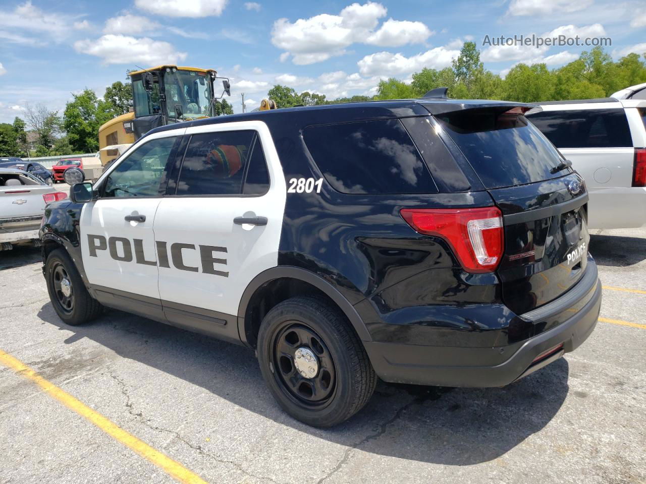 2018 Ford Explorer Police Interceptor Black vin: 1FM5K8AR2JGA05118