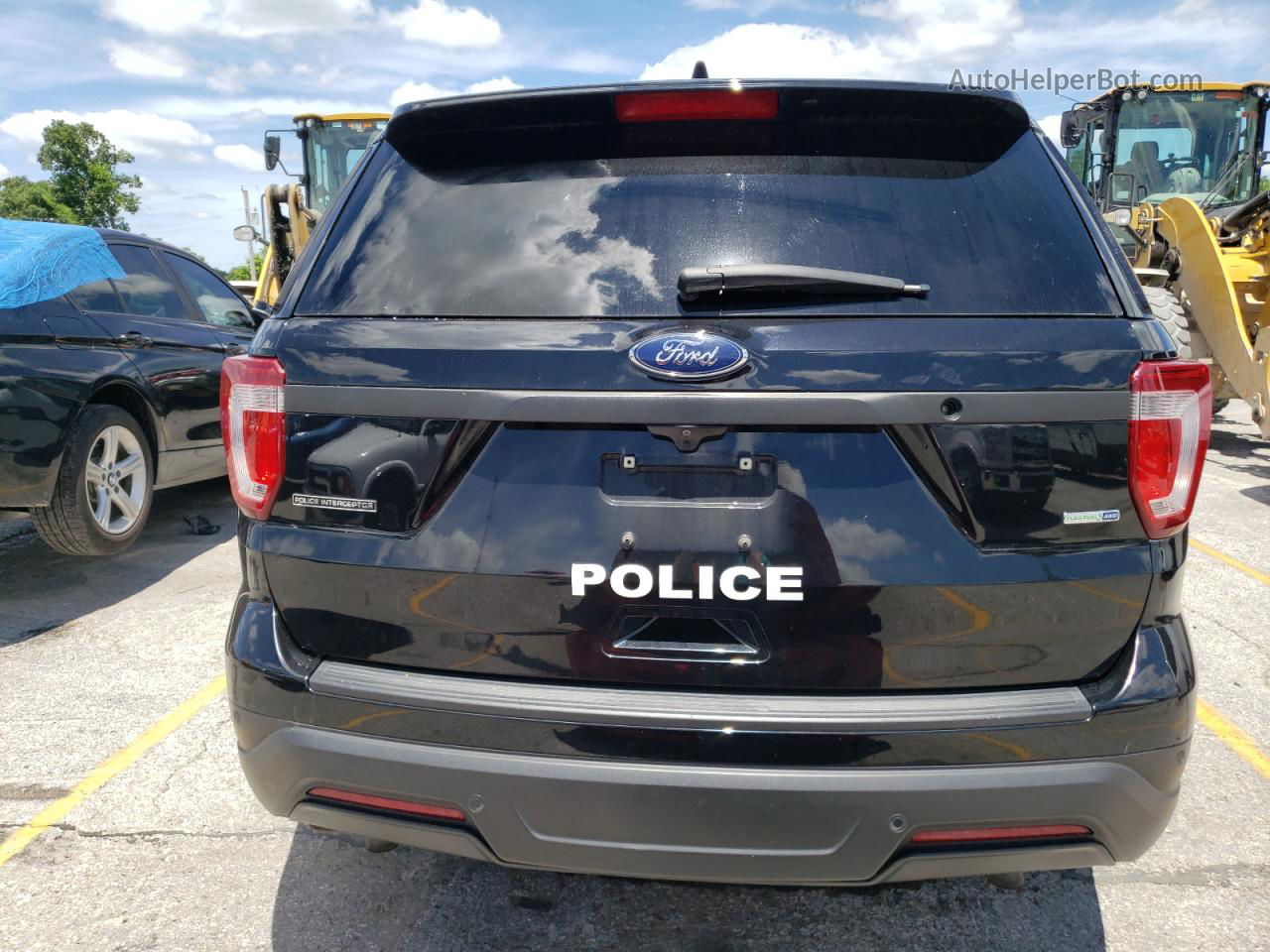 2018 Ford Explorer Police Interceptor Black vin: 1FM5K8AR2JGA05118
