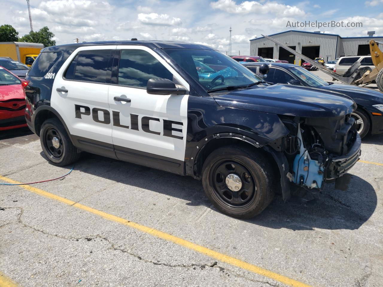 2018 Ford Explorer Police Interceptor Black vin: 1FM5K8AR2JGA05118