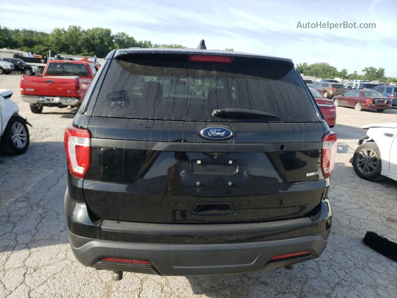 2018 Ford Explorer Police Interceptor Black vin: 1FM5K8AR2JGB58517