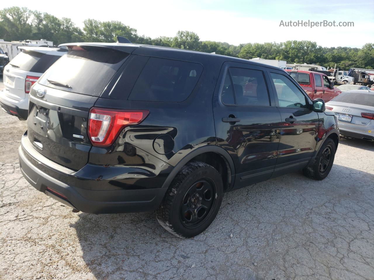 2018 Ford Explorer Police Interceptor Black vin: 1FM5K8AR2JGB58517