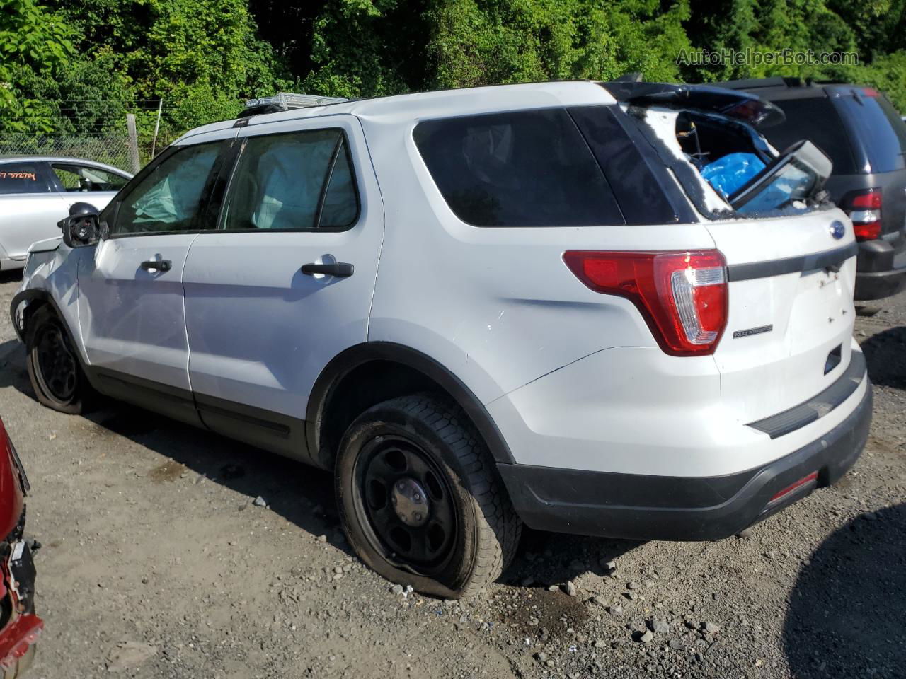 2018 Ford Explorer Police Interceptor Белый vin: 1FM5K8AR2JGC18246