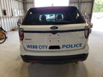 2017 Ford Explorer Police Interceptor White vin: 1FM5K8AR3HGC10053