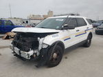 2018 Ford Explorer Police Interceptor White vin: 1FM5K8AR3JGC76012