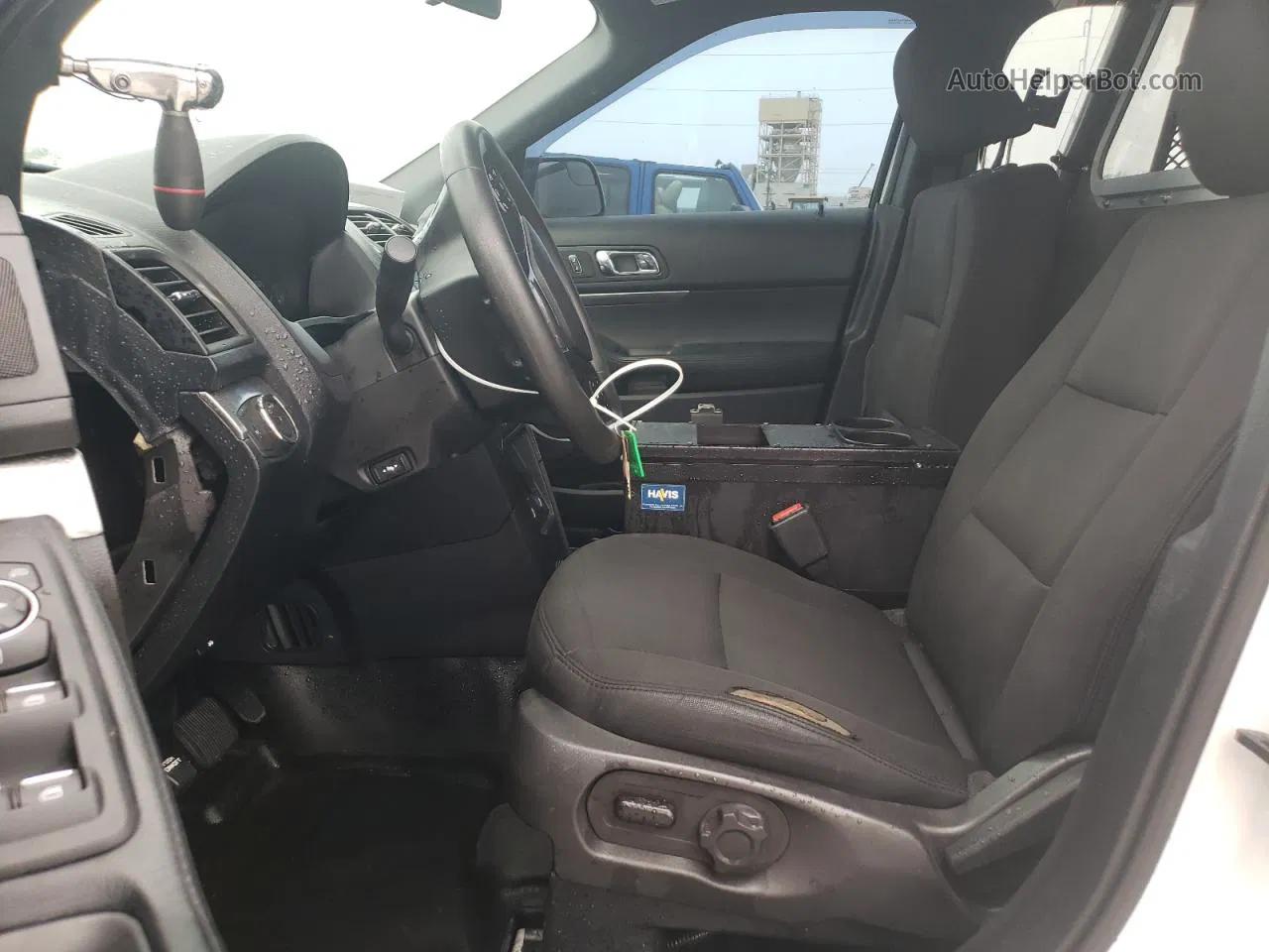 2018 Ford Explorer Police Interceptor White vin: 1FM5K8AR3JGC76012