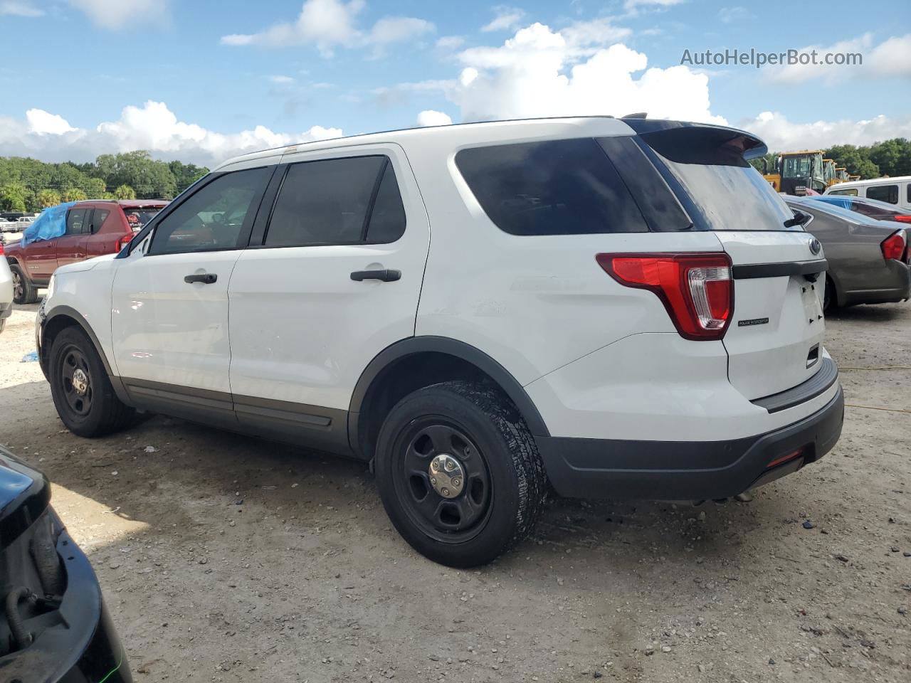 2018 Ford Explorer Police Interceptor Белый vin: 1FM5K8AR3JGC94574