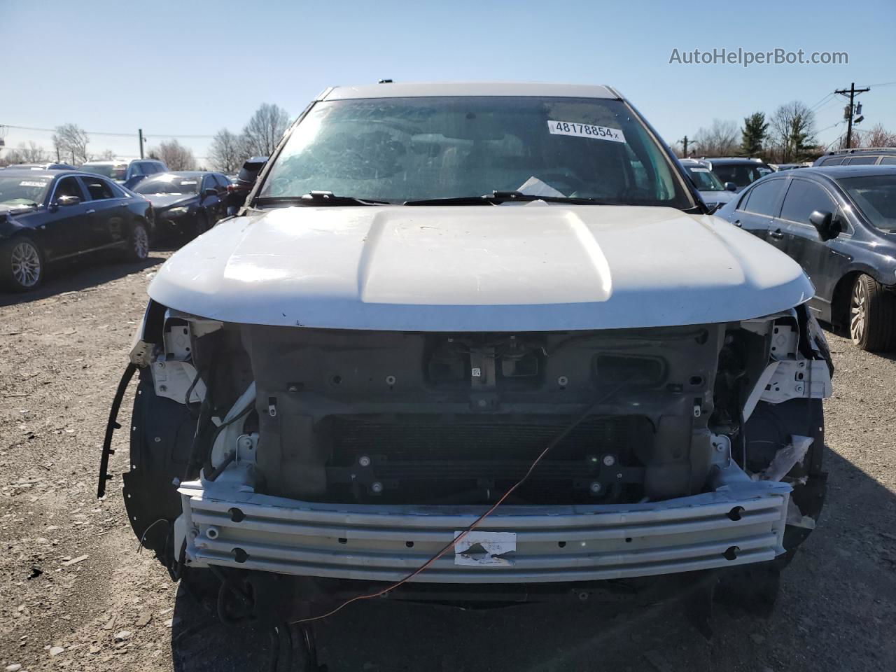 2017 Ford Explorer Police Interceptor White vin: 1FM5K8AR4HGB00645