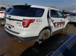 2018 Ford Explorer Police Interceptor White vin: 1FM5K8AR4JGA36998