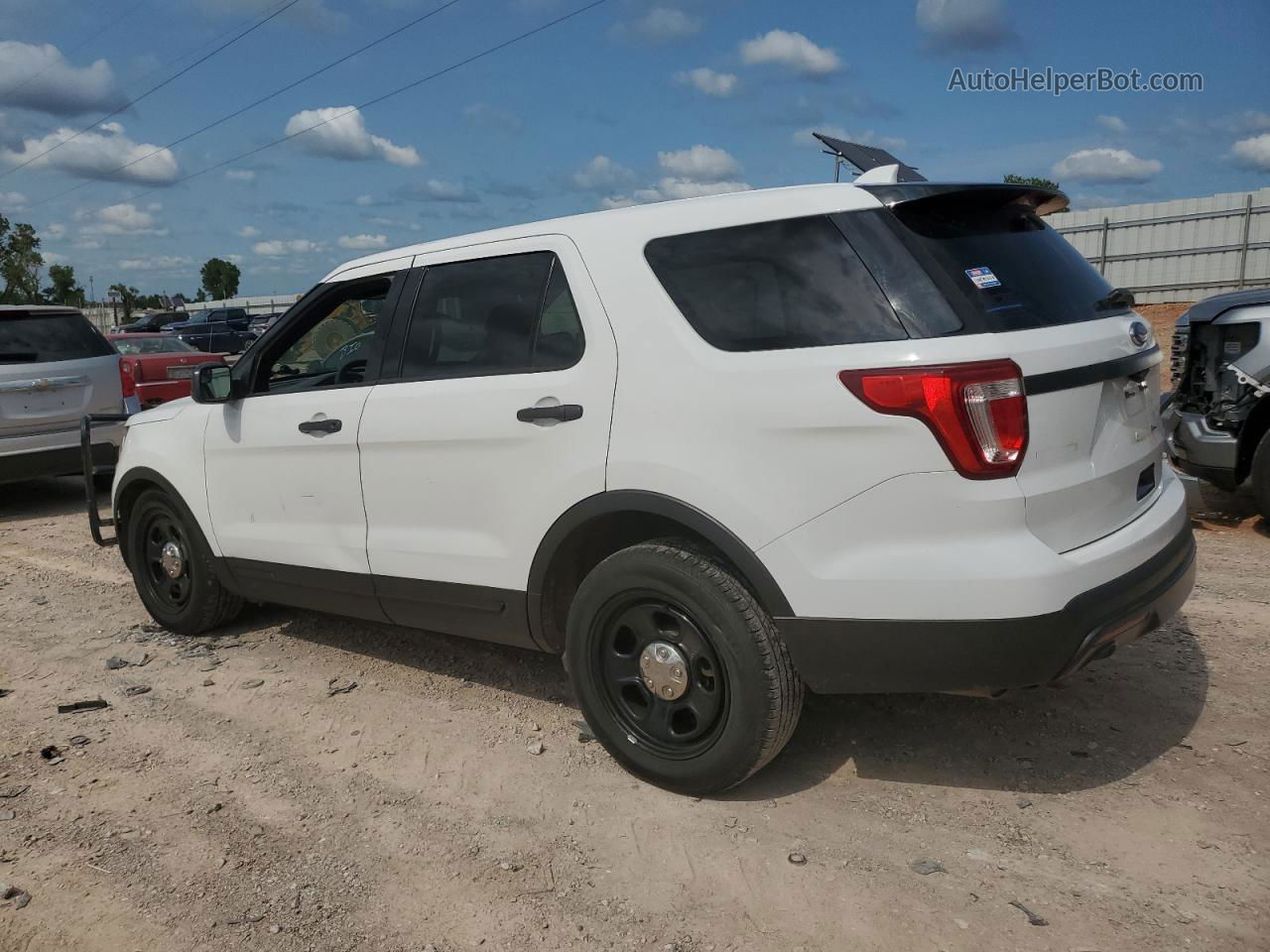 2017 Ford Explorer Police Interceptor White vin: 1FM5K8AR5HGC07784