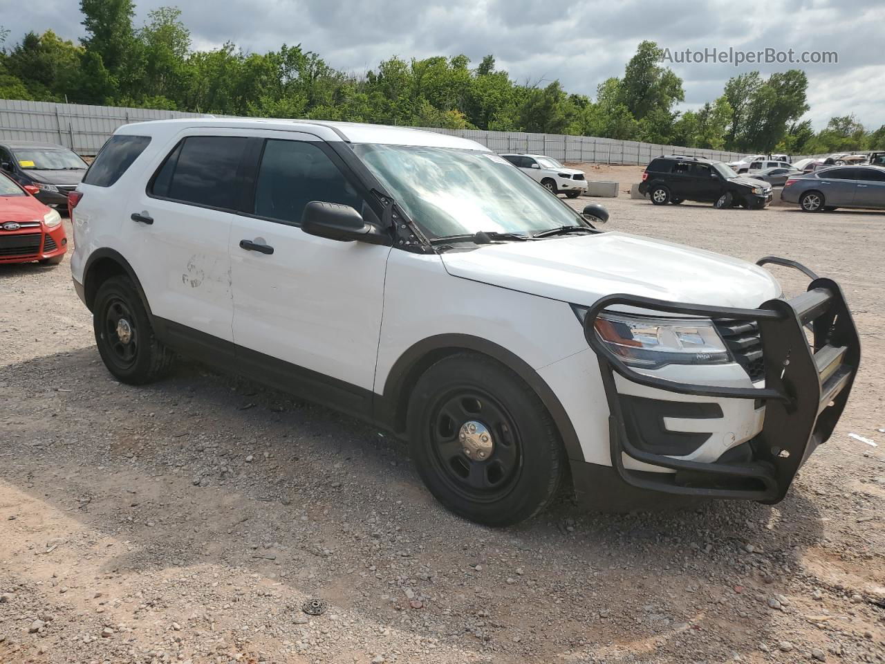 2017 Ford Explorer Police Interceptor White vin: 1FM5K8AR5HGC07784