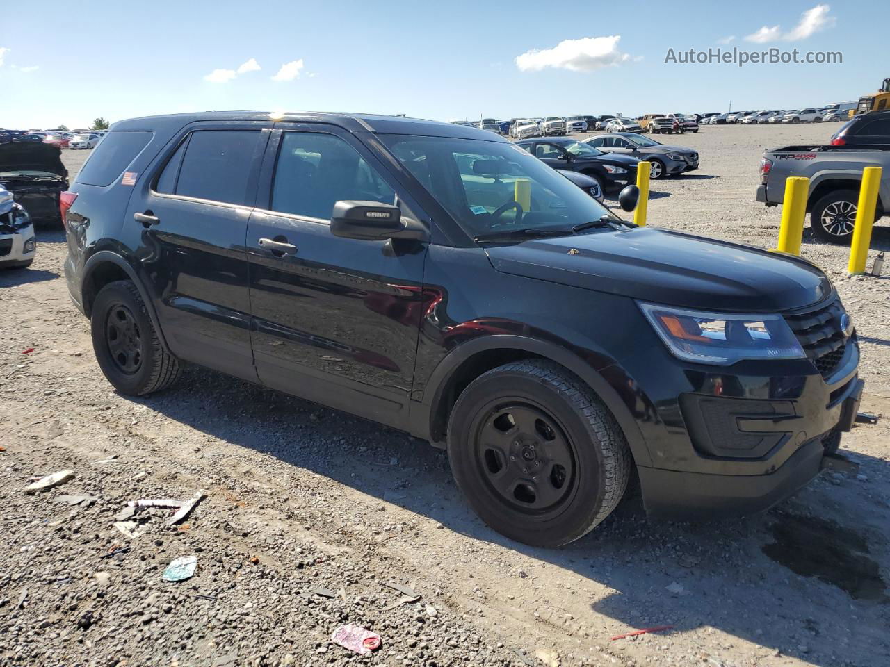 2018 Ford Explorer Police Interceptor Черный vin: 1FM5K8AR5JGB20263