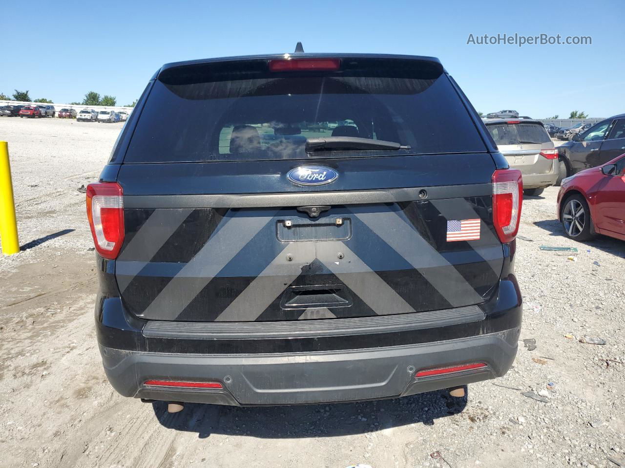 2018 Ford Explorer Police Interceptor Черный vin: 1FM5K8AR5JGB20263