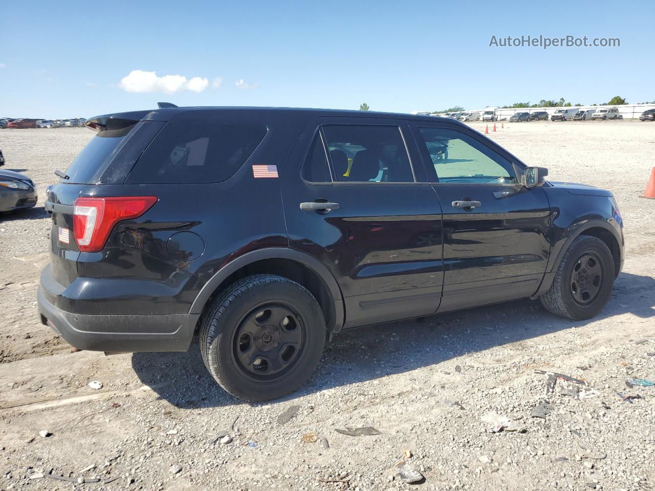 2018 Ford Explorer Police Interceptor Black vin: 1FM5K8AR5JGB20263