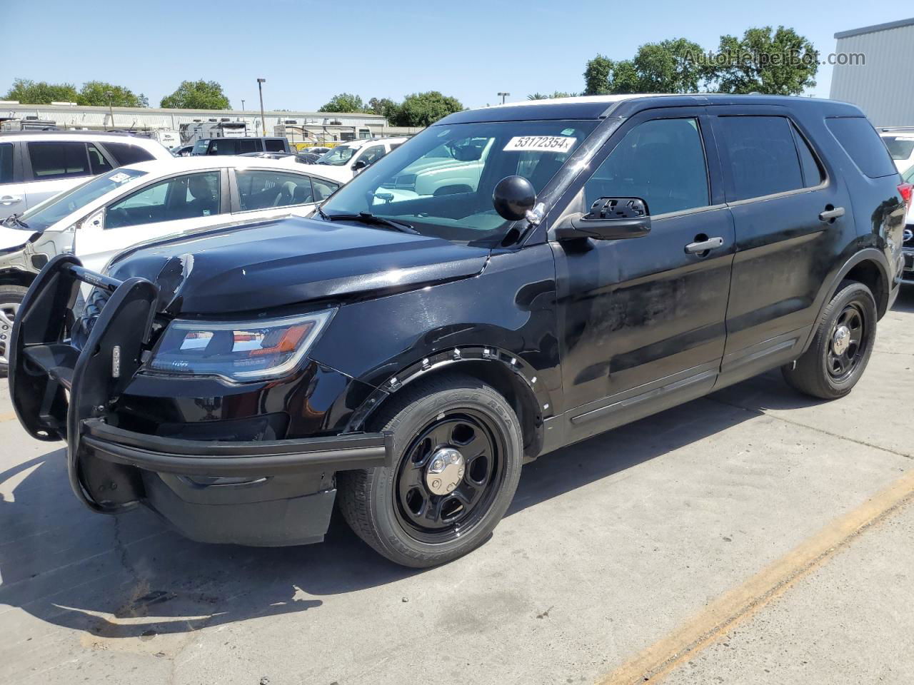 2018 Ford Explorer Police Interceptor Black vin: 1FM5K8AR5JGC18161