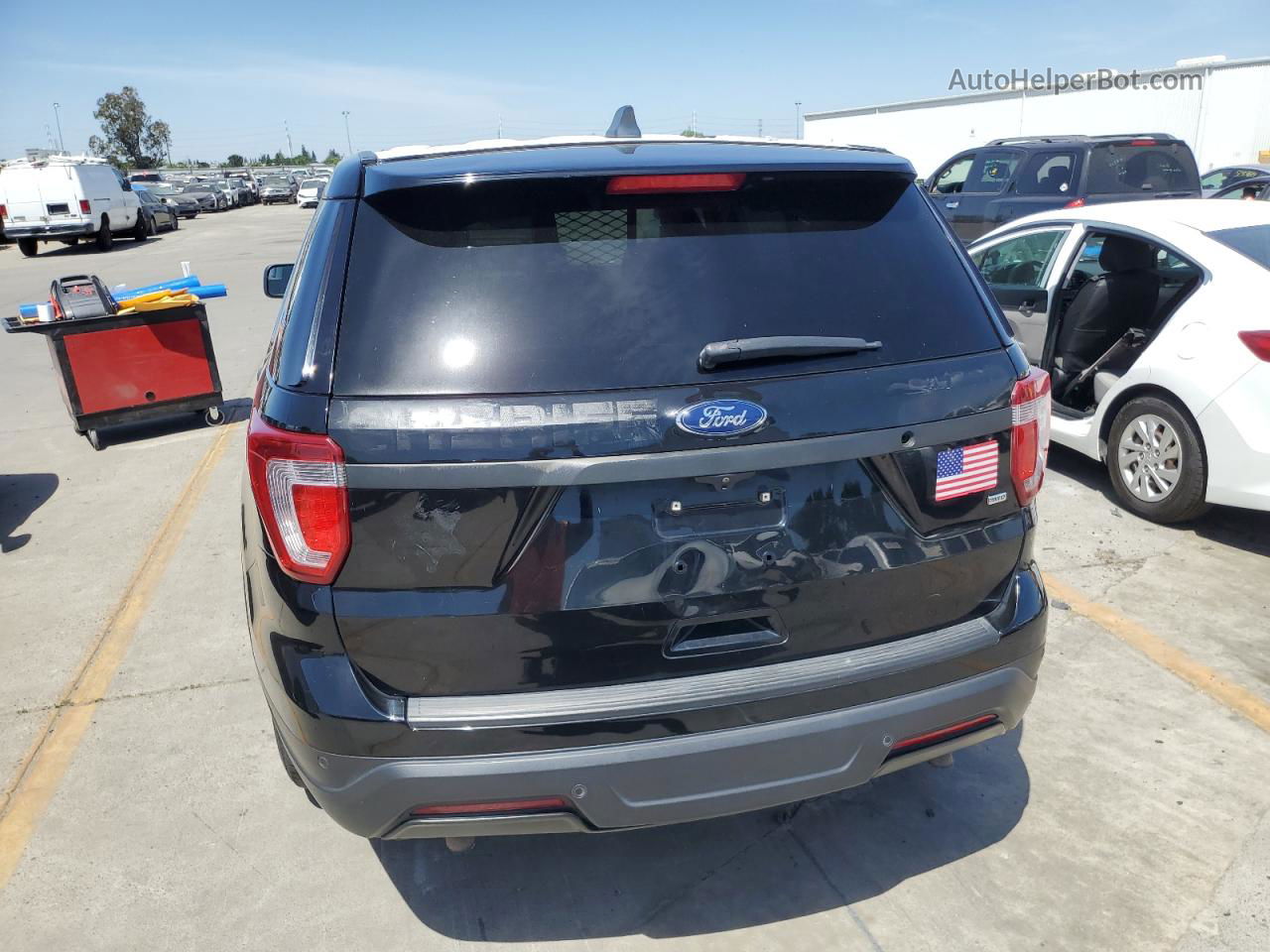 2018 Ford Explorer Police Interceptor Black vin: 1FM5K8AR5JGC18161