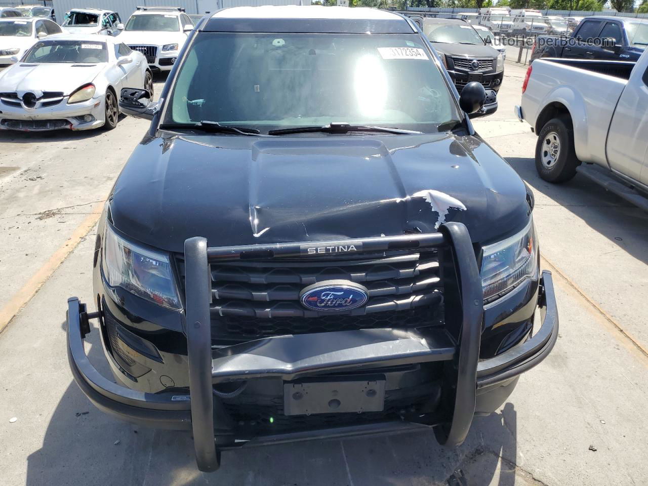 2018 Ford Explorer Police Interceptor Black vin: 1FM5K8AR5JGC18161