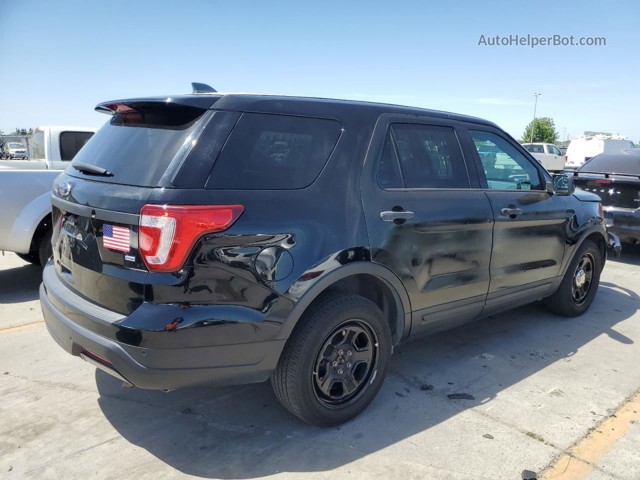 2018 Ford Explorer Police Interceptor Black vin: 1FM5K8AR5JGC18161