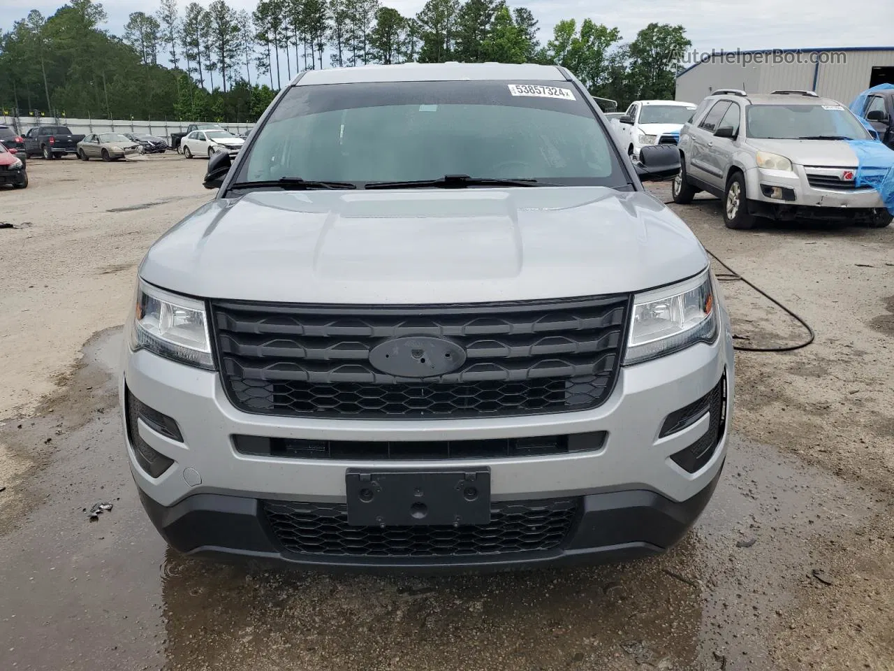 2017 Ford Explorer Police Interceptor Silver vin: 1FM5K8AR6HGA45101