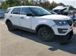 2017 Ford Explorer Police Interceptor White vin: 1FM5K8AR7HGB40752