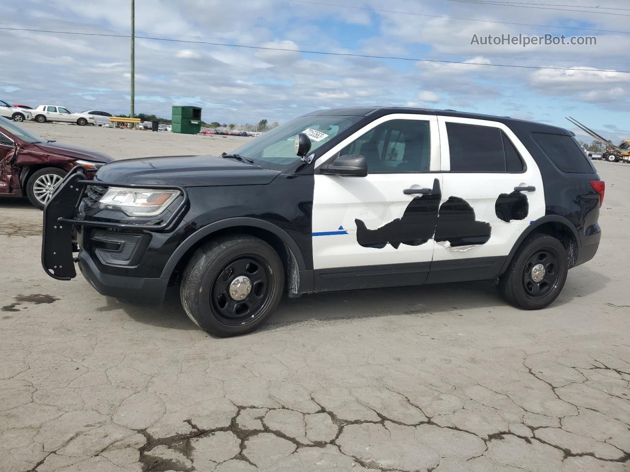 2017 Ford Explorer Police Interceptor Черный vin: 1FM5K8AR7HGC57005