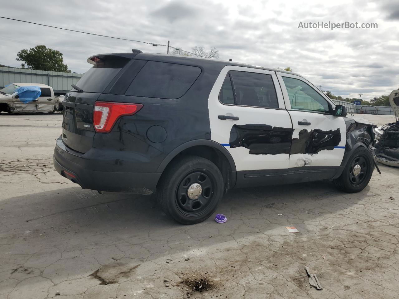 2017 Ford Explorer Police Interceptor Black vin: 1FM5K8AR7HGC57005