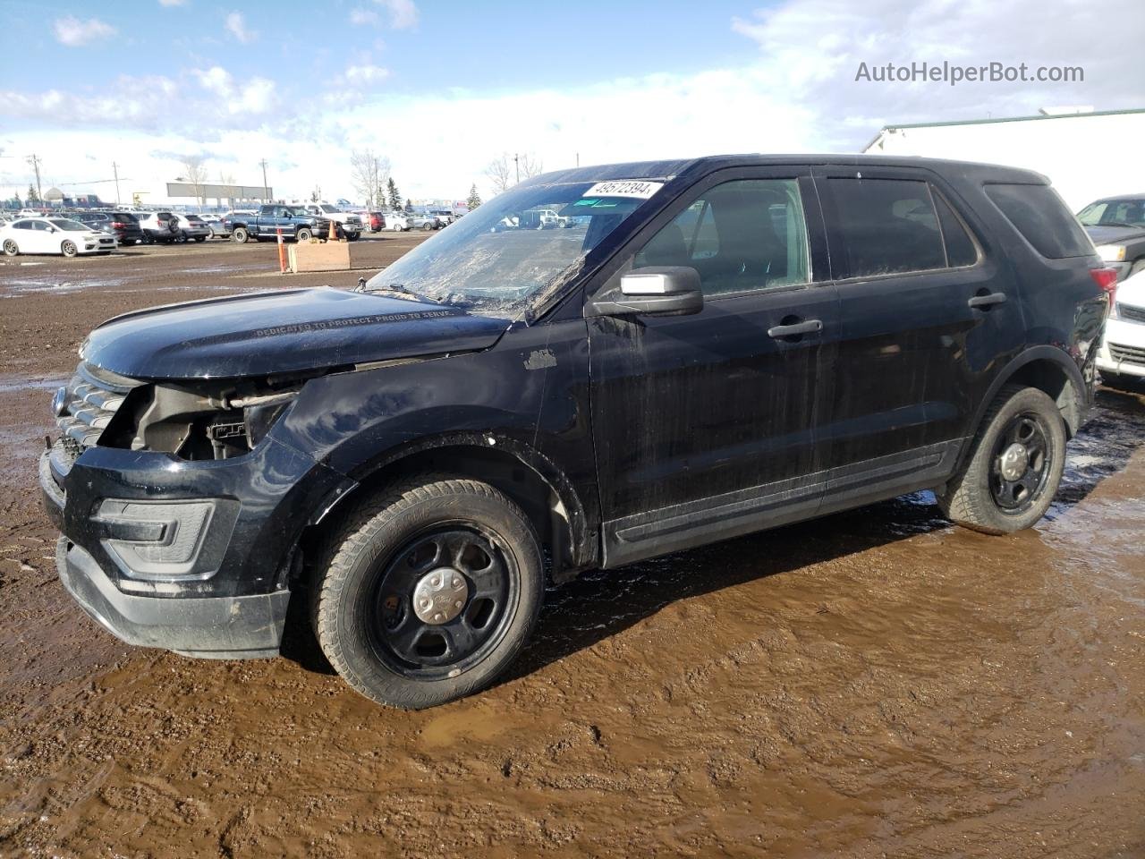 2018 Ford Explorer Police Interceptor Черный vin: 1FM5K8AR7JGB48419