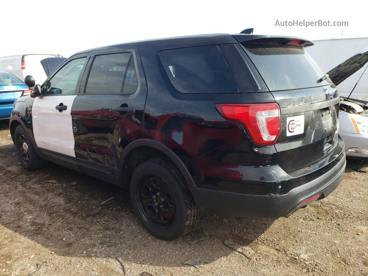 2017 Ford Explorer Police Interceptor Black vin: 1FM5K8AR8HGA62756