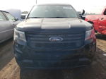 2017 Ford Explorer Police Interceptor Black vin: 1FM5K8AR8HGA62756