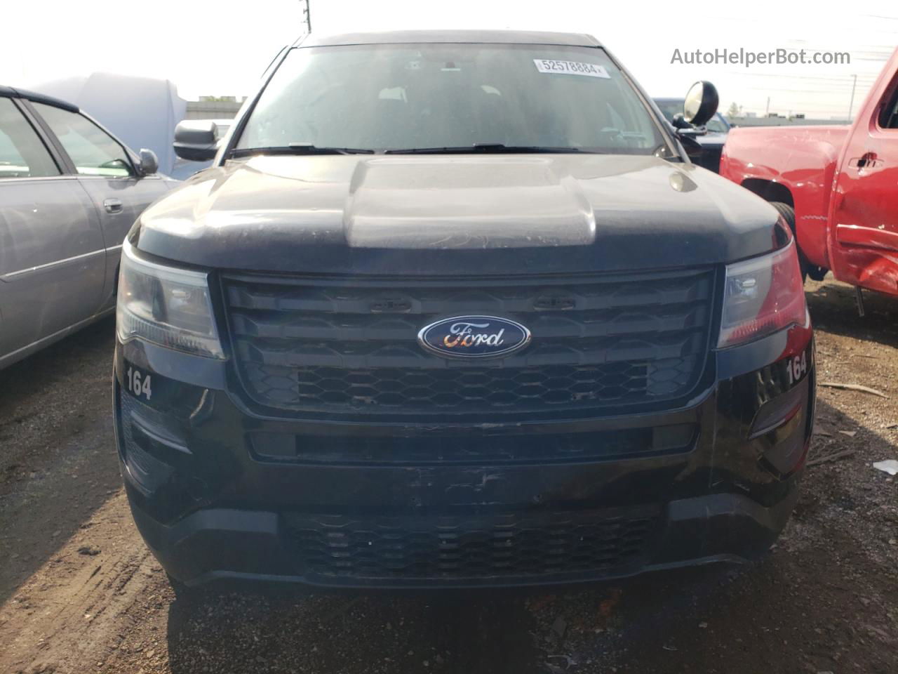 2017 Ford Explorer Police Interceptor Black vin: 1FM5K8AR8HGA62756