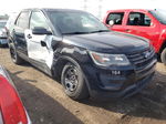 2017 Ford Explorer Police Interceptor Black vin: 1FM5K8AR8HGA62756