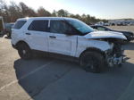 2018 Ford Explorer Police Interceptor White vin: 1FM5K8AR8JGA26815