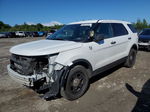 2018 Ford Explorer Police Interceptor White vin: 1FM5K8AR9JGB47725