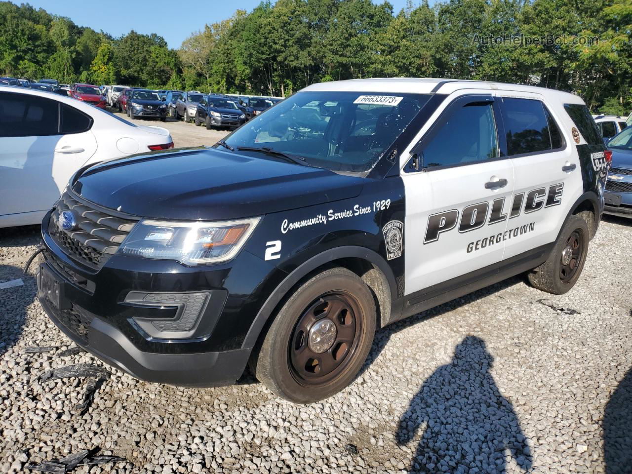 2018 Ford Explorer Police Interceptor Two Tone vin: 1FM5K8AR9JGC17711